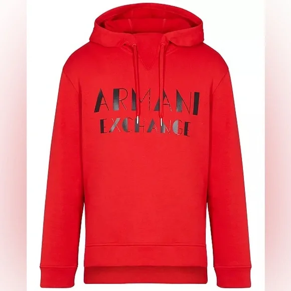 Armani Exchange Bold Red Hoodie - Picture 1 of 6